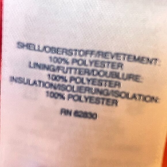 Land's End Girls L 14 Stormer Jacket Coat Hooded Blue Coral Star Zip Front - Picture 5 of 9